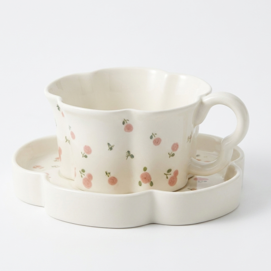 Porcelain Mug & Saucer